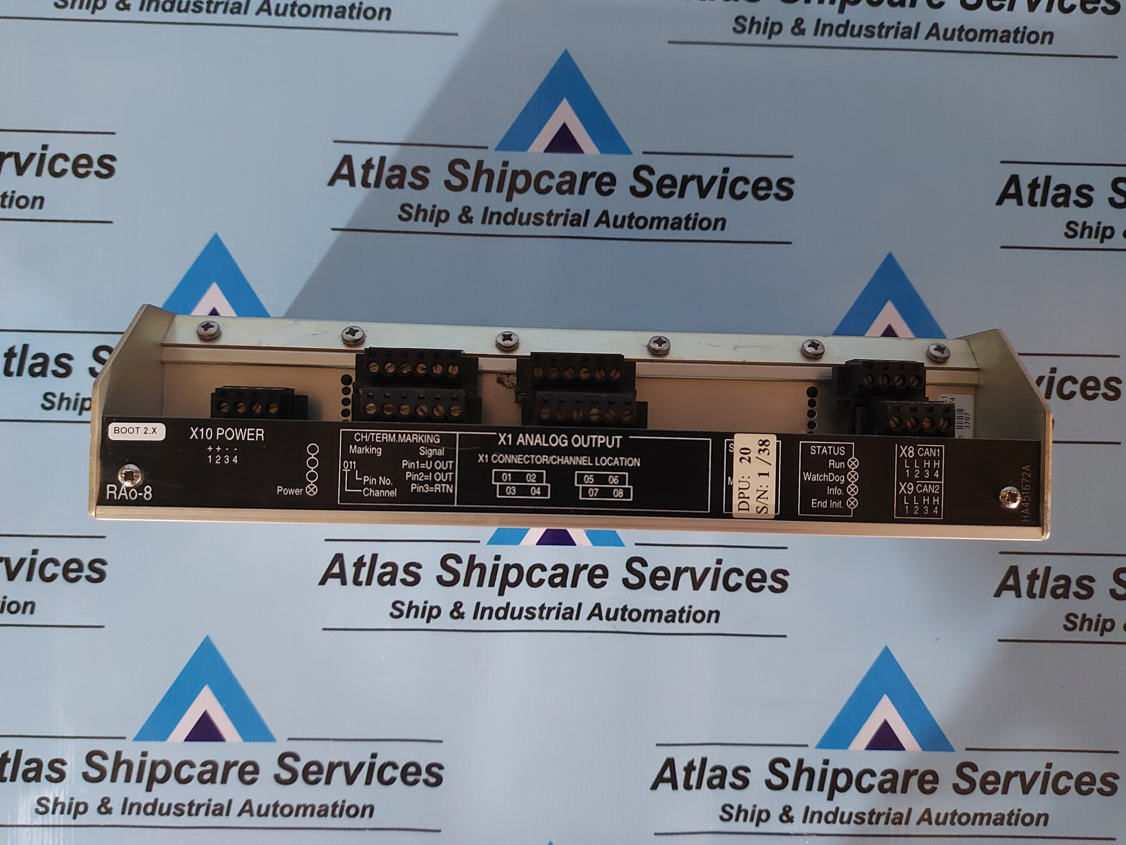KONGSBERG RAO-8 8100153 REMOTE ANALOG OUTPUT MODULE REV.E1